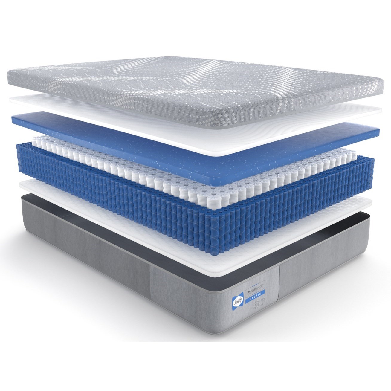 Sealy PPH3 Posturpedic Hybrid Medium 52786640+62023940 Full 12" Medium